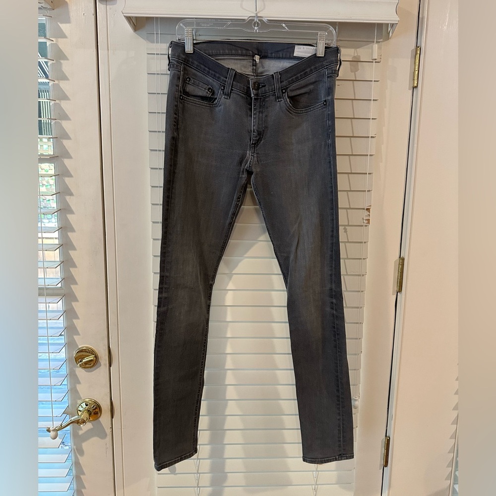 Rag and Bone gray wash skinny jeans